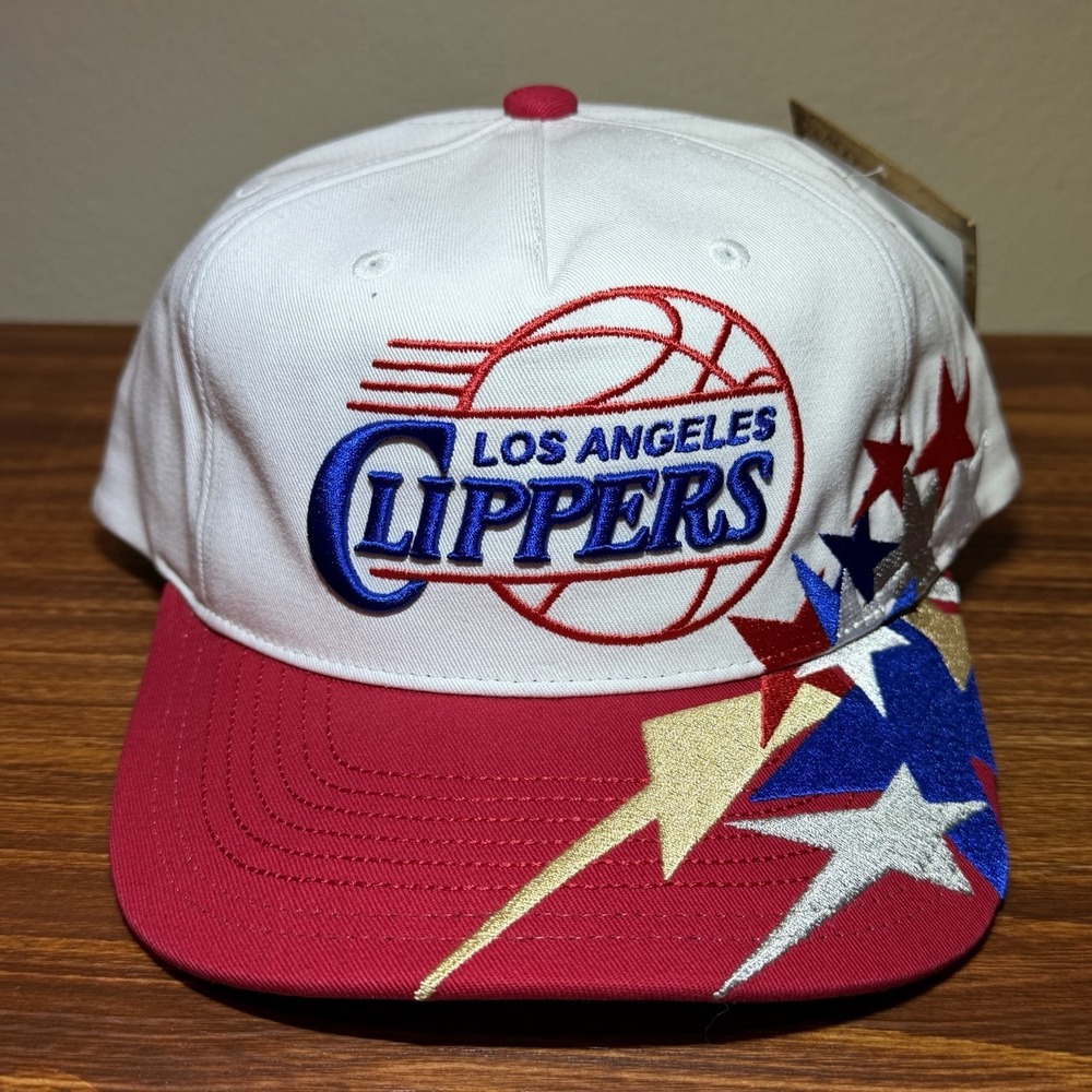 Mitchell & Ness Los Angeles Clippers Snapback Hat Retro Logo Cap Basketball NEW